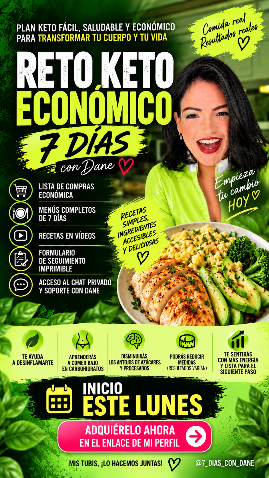 RETO KETO ECONOMICO DE 7 DIAS- Interactivo 2026 (Disponible)
