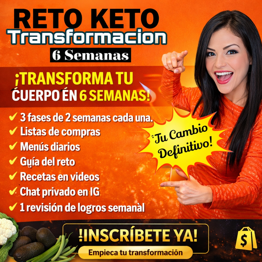 ✅RETO KETO TRANSFORMACION 6 SEMANAS❗️